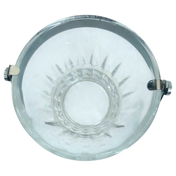 VTG Cristal d’Arques Durand Tuilleries Villandry Glass Ice Bucket Handle France - Picture 9 of 11